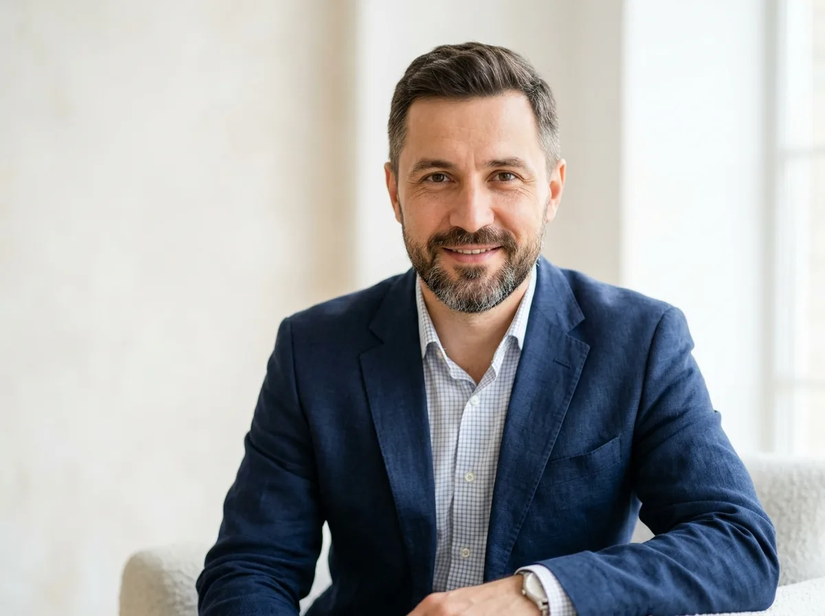 Аватар клиента Константин, мужчина 38 лет, Волгоград, портрет на светлом фоне
