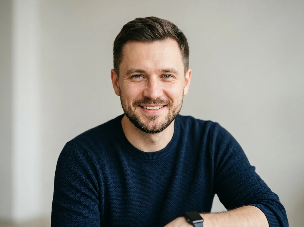 Аватар клиента Сергей Петров, мужчина 33 года, Волгоград, портрет на светлом фоне